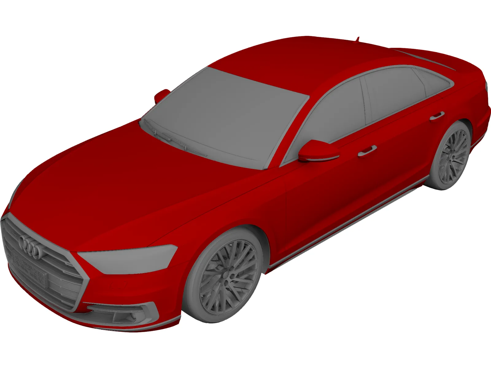 Audi A8 (2017) 3D Model