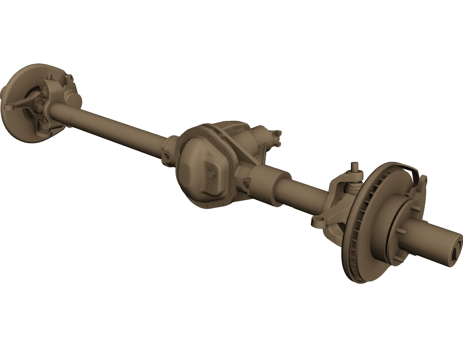 Ford High Pinion Dana 44 Front Axle 3D Model