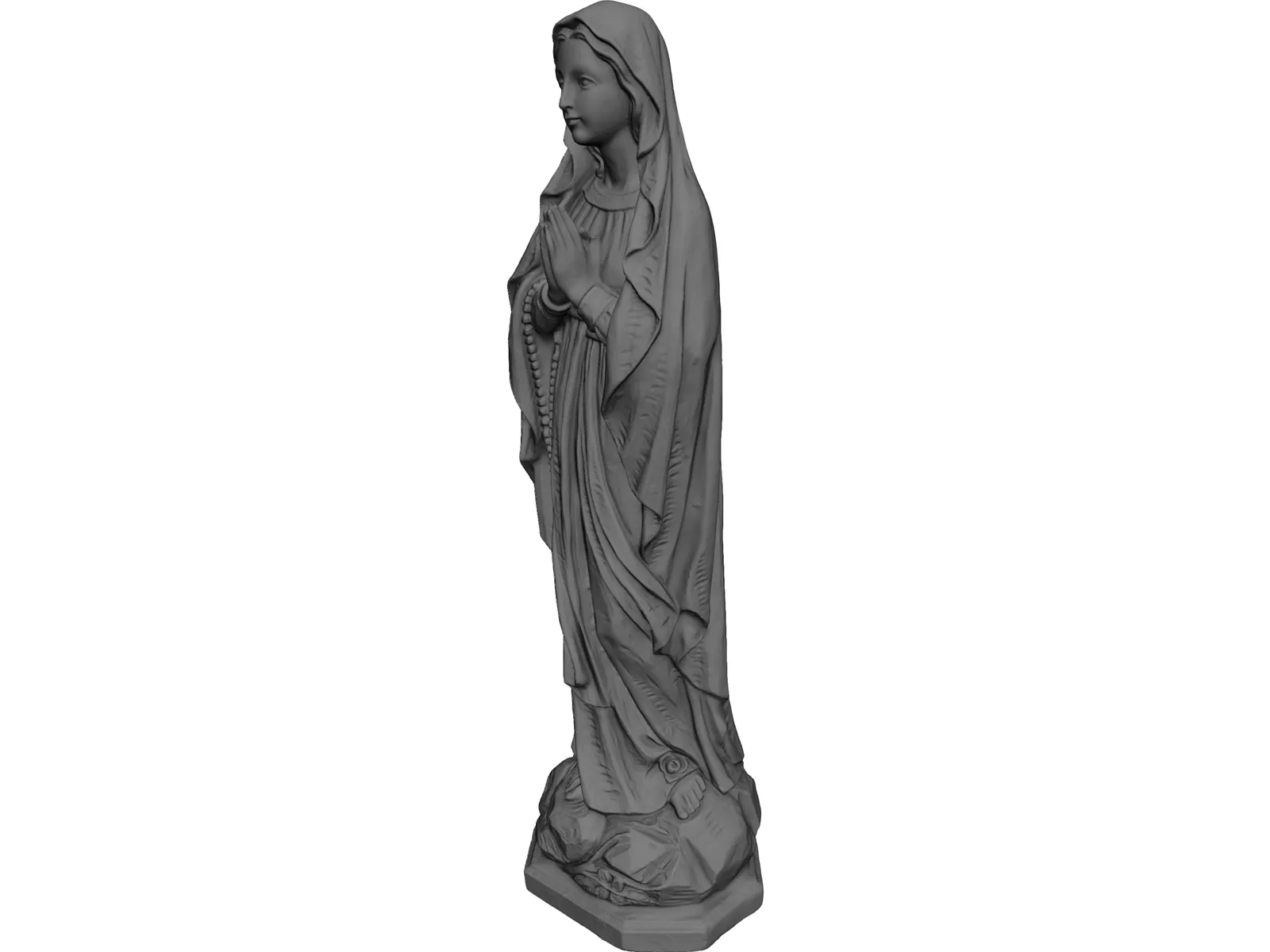 Virgin Mary 3D Model