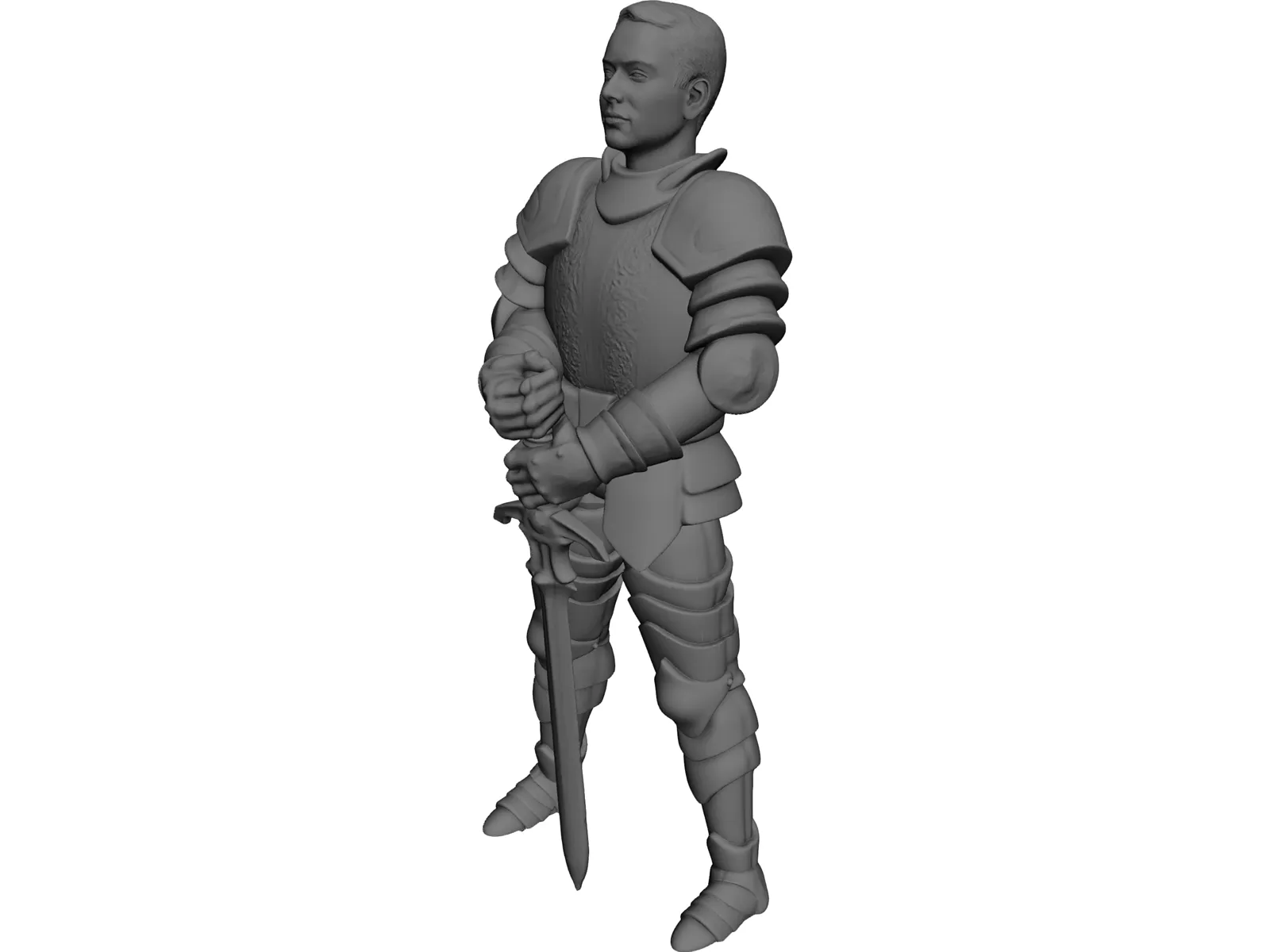 Young Knight 3D Model