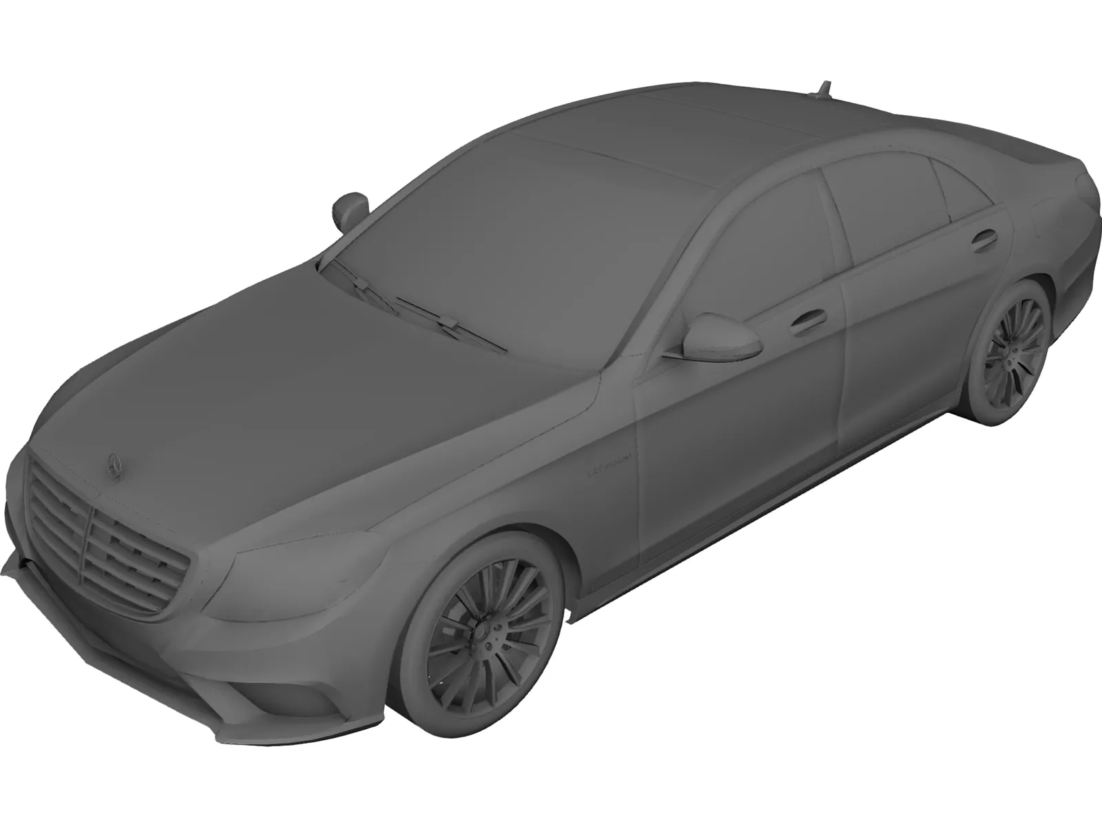 Mercedes-Benz S63 AMG W222 (2014) 3D Model