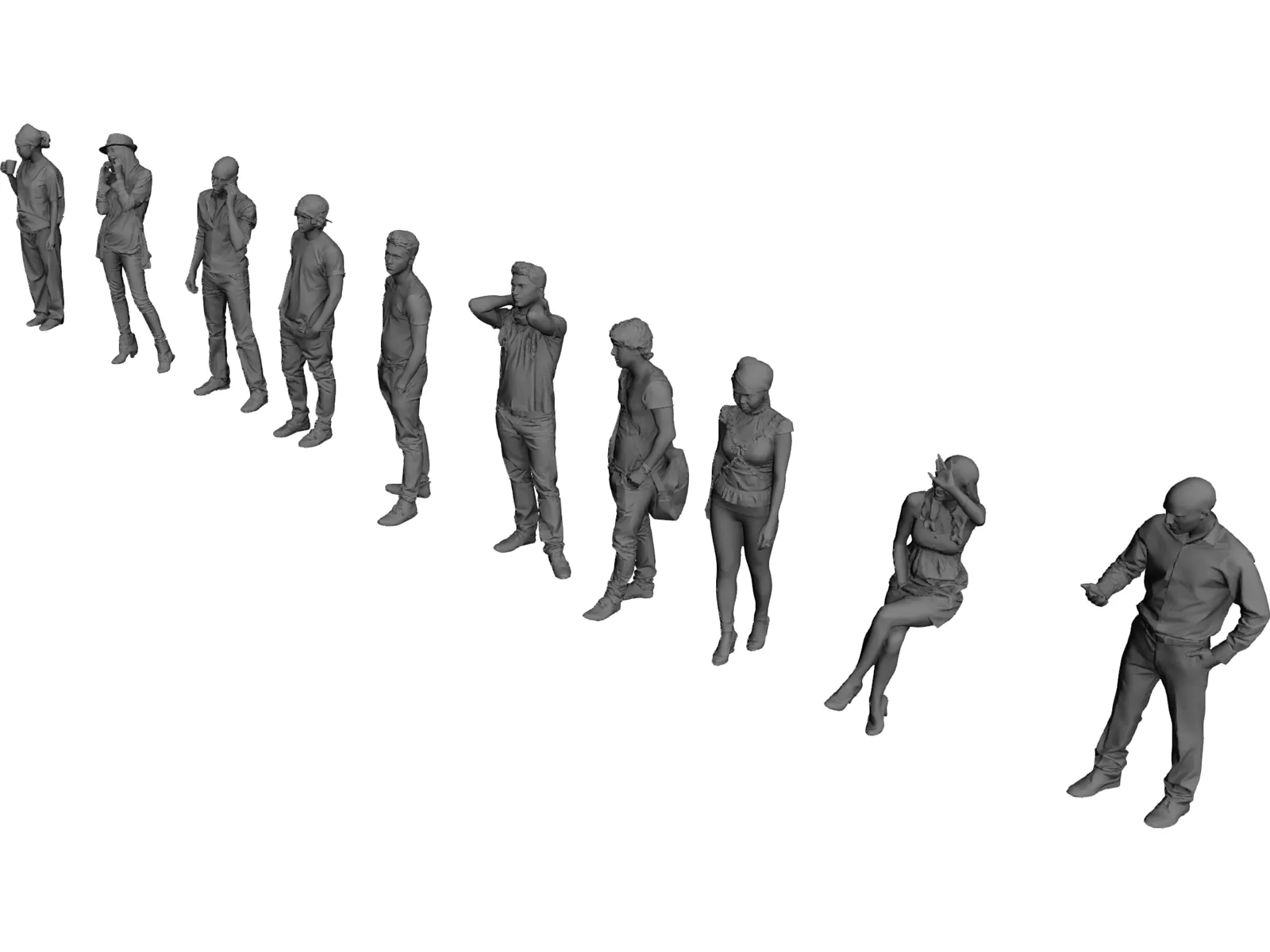 People Collection 3D Model