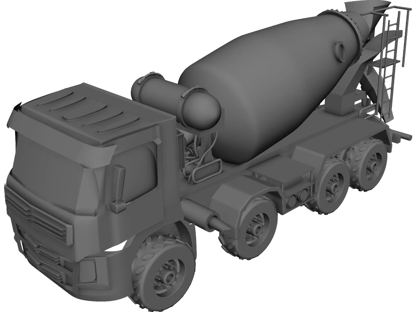 Mixer Truck 3D Model