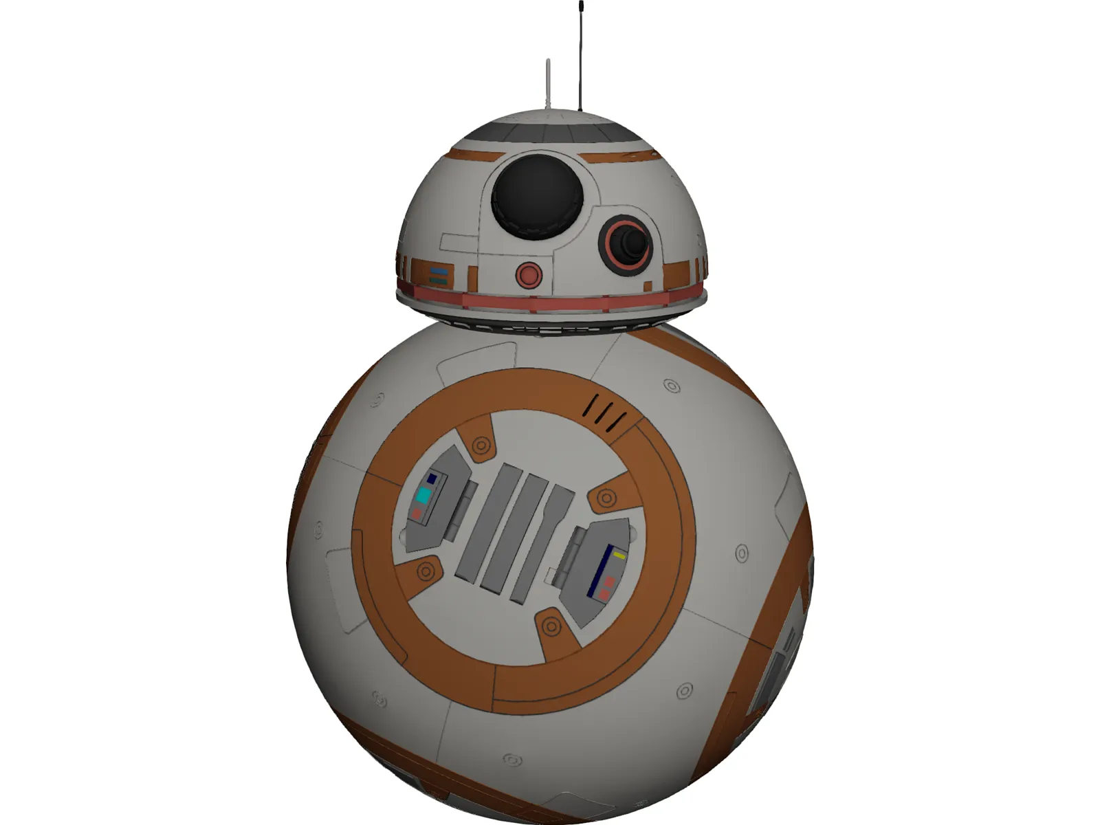 BB8 Droid 3D Model