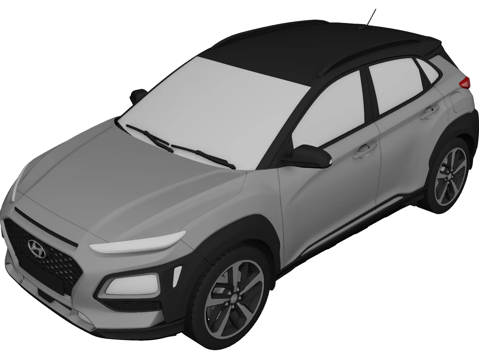 Hyundai Kona (2018) 3D Model