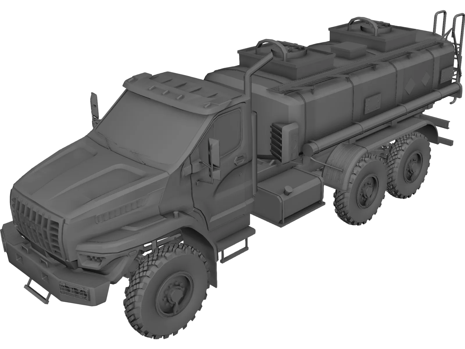 Ural Next Fuel Truck 3D Model