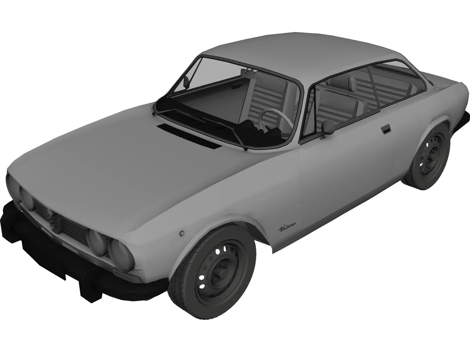 Alfa Romeo 2000 GT (1974) 3D Model