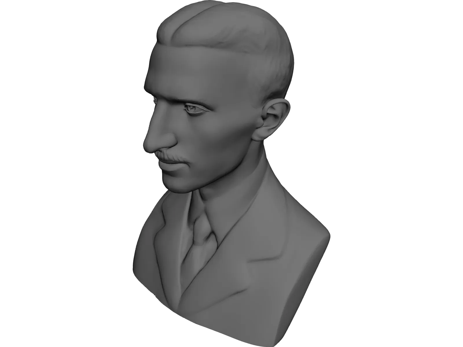 Nikola Tesla Bust 3D Model