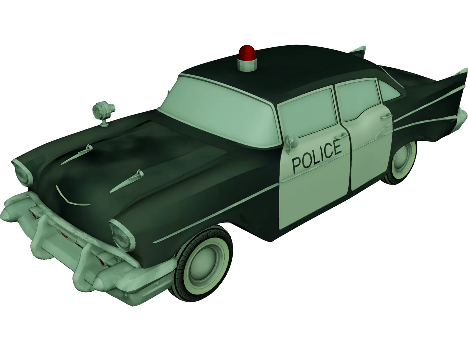 Chevrolet Bel Air Police (1952) 3D Model