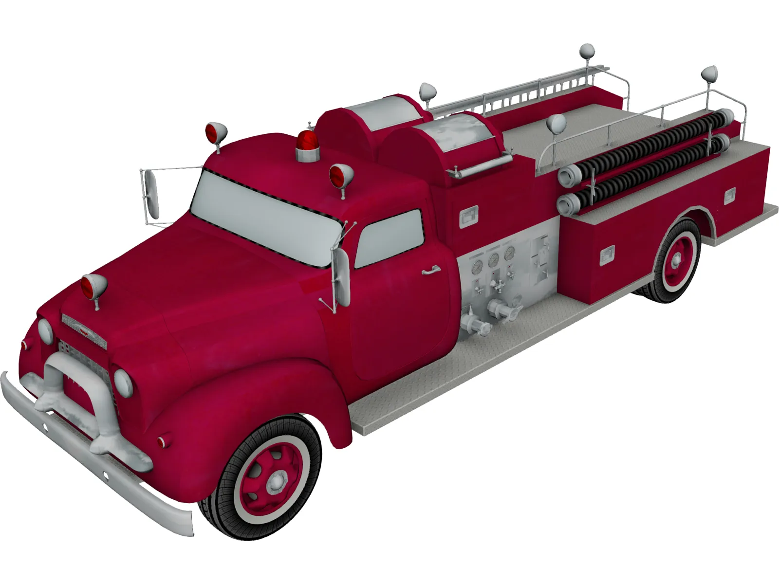 Fire Truck (1950) 3D Model