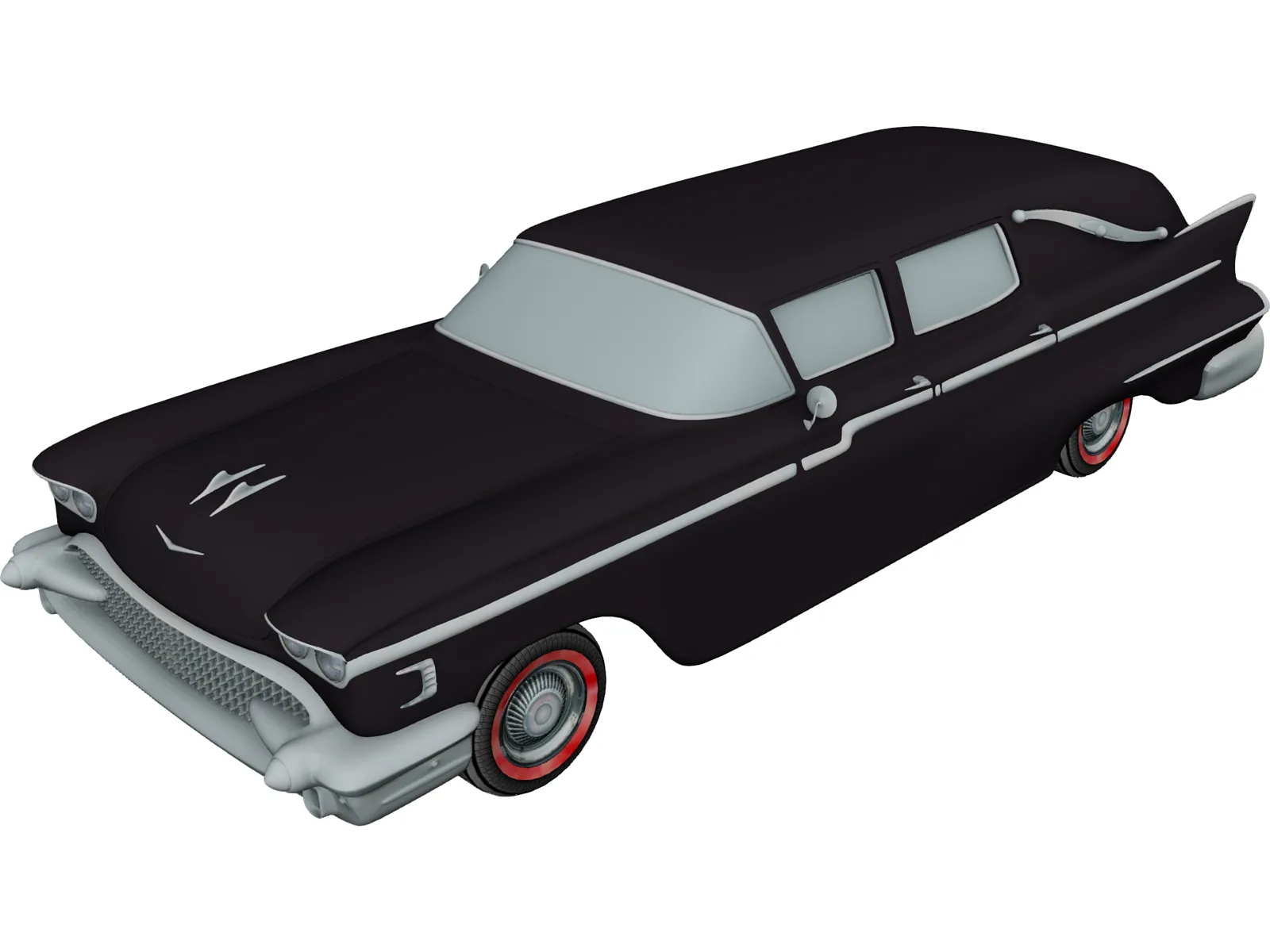 Hearse (1950) 3D Model