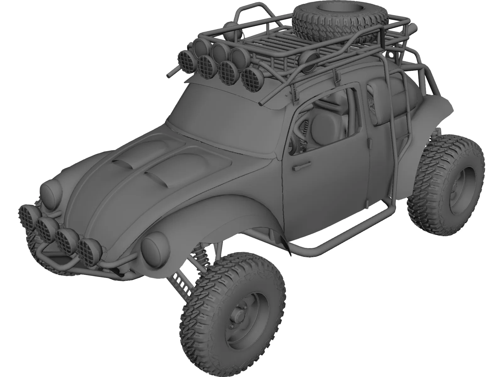 Volkswagen Beetle Trophy Truck 3D Model