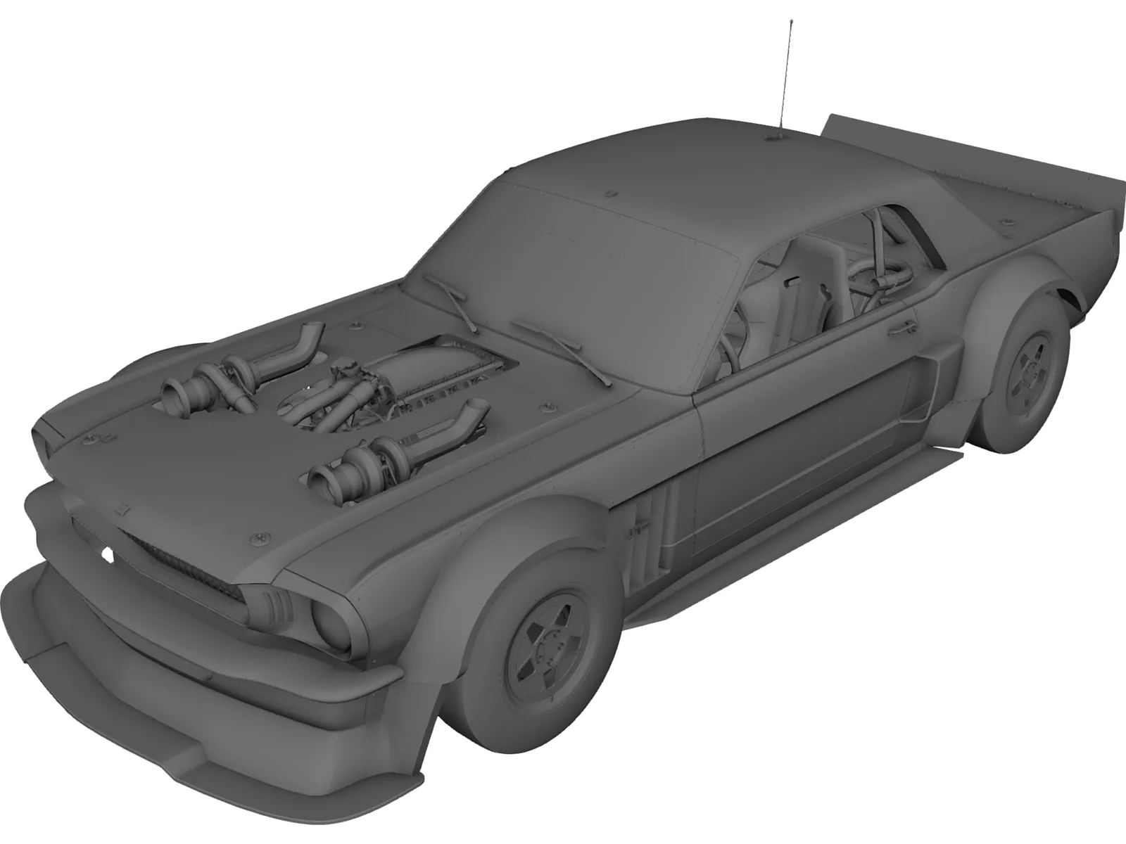 Ford Mustang Hoonicorn (1965) 3D Model