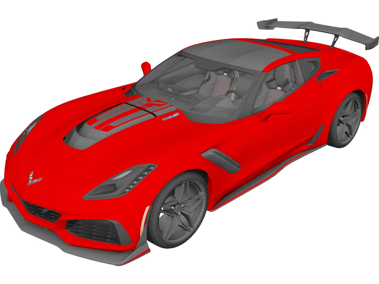 Chevrolet Corvette ZR-1 (2019) 3D Model