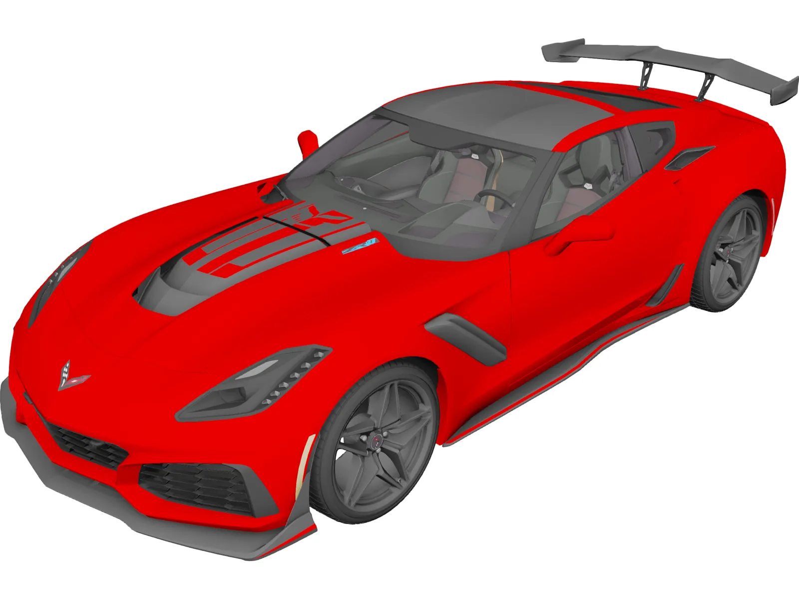 Chevrolet Corvette ZR-1 C3 Grátis Modelo 3D in Carros antigos 3DExport