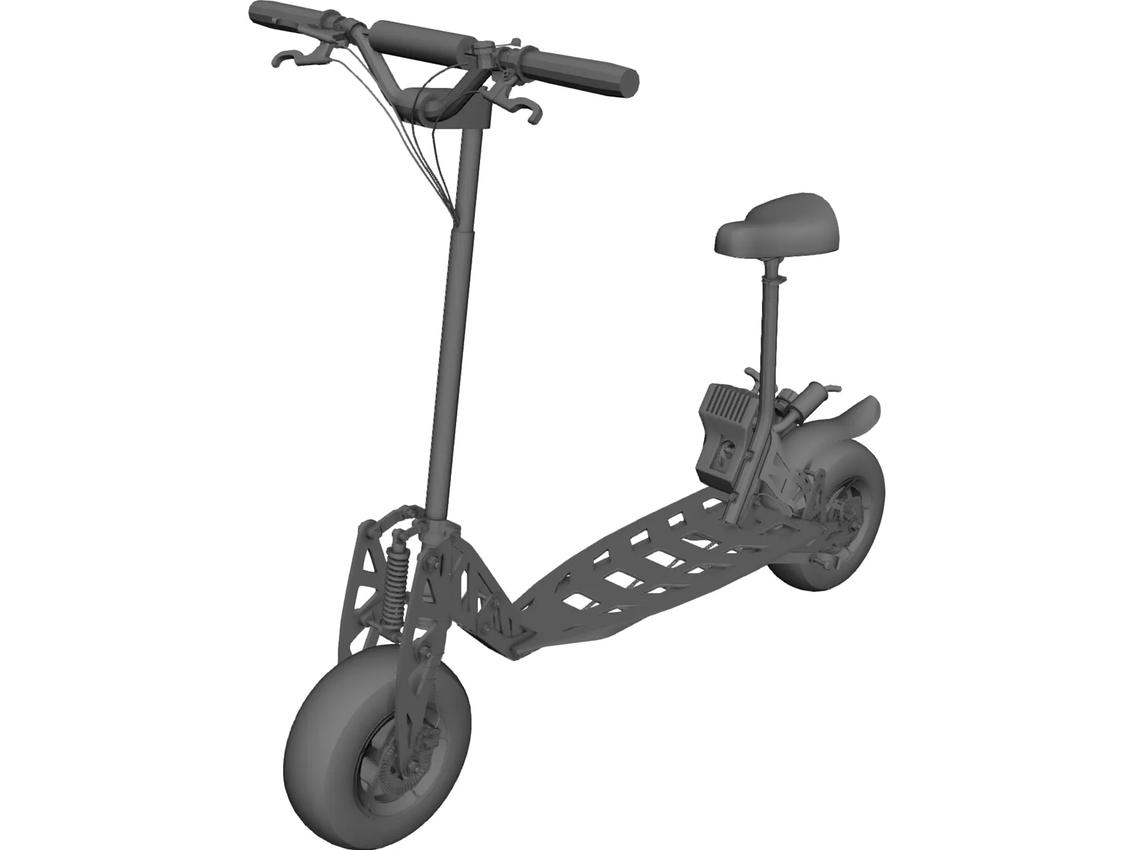 Go-Ped Motorized Scooter 3D Model