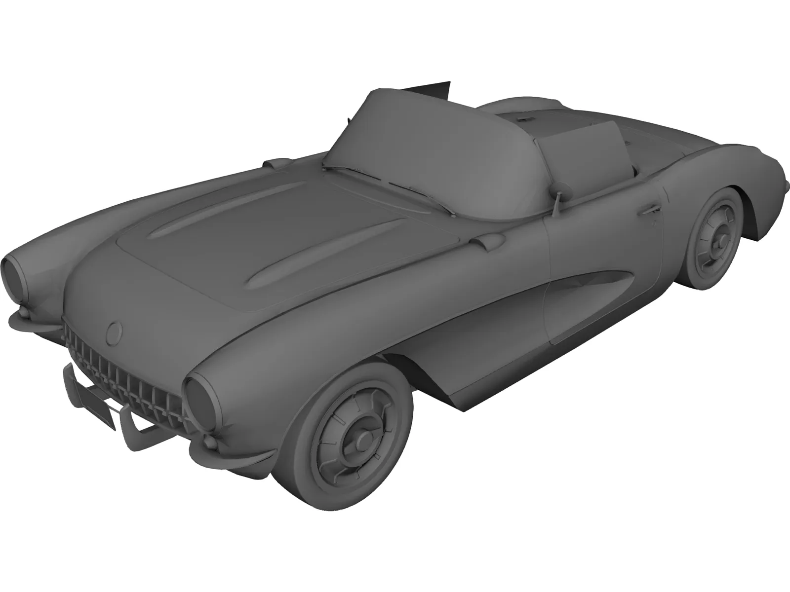 Chevrolet Corvette C1 (1957) 3D Model