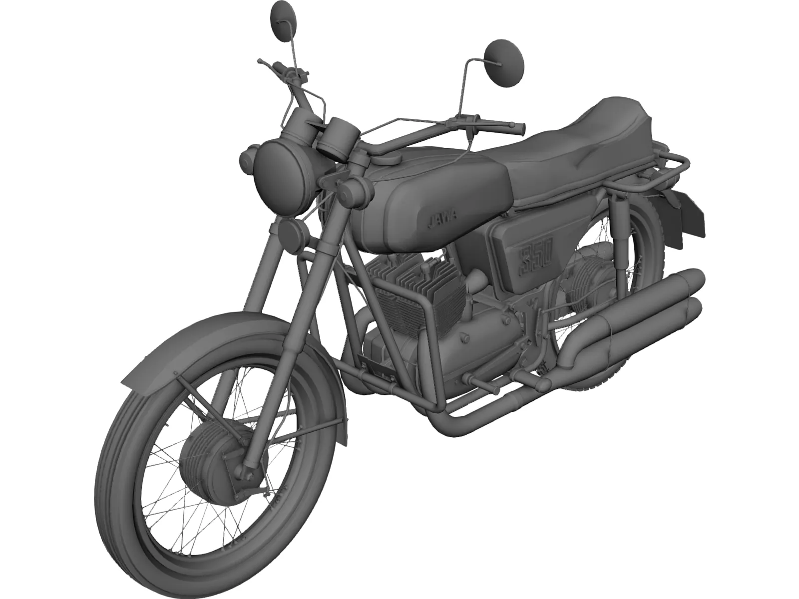 Jawa 350-634 (1978) 3D Model