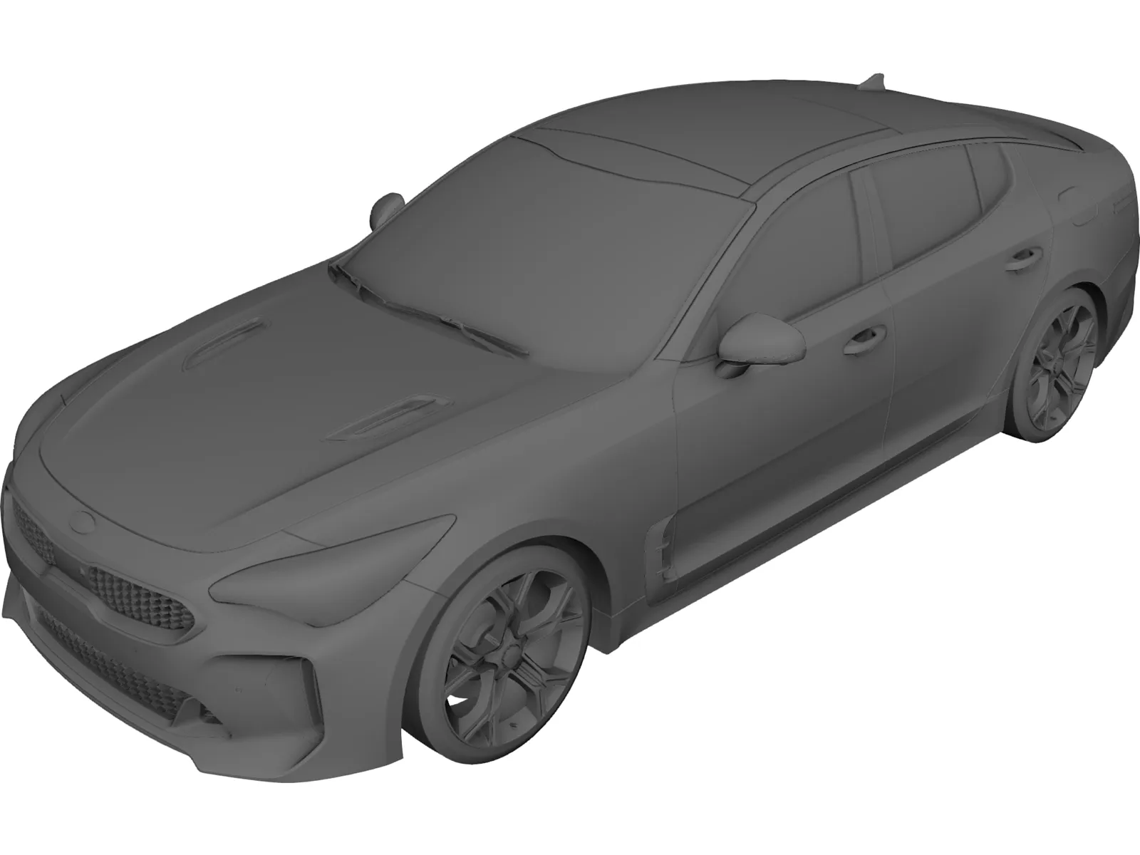 Kia Stinger GT (2018) 3D Model