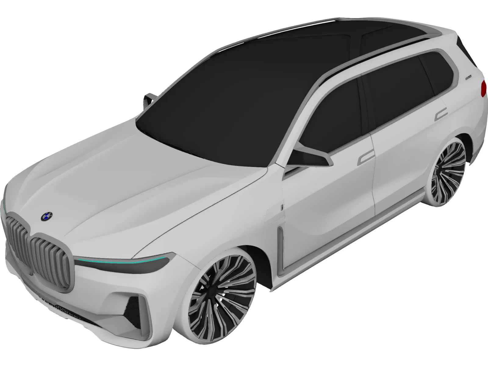 BMW X7 Concept (2017) 3D Model