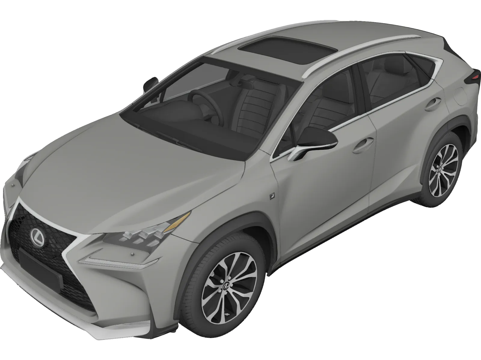 Lexus NX200t (2015) 3D Model