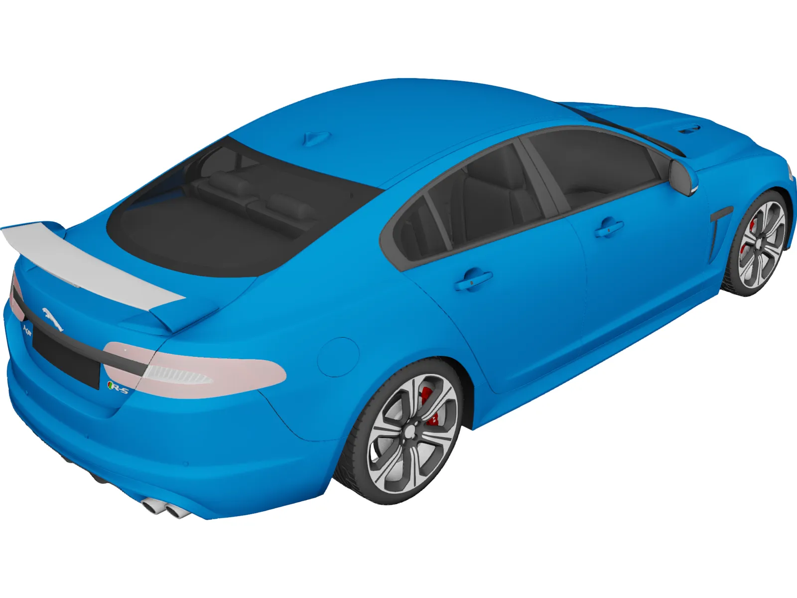 Jaguar XFR S (2014) 3D Model