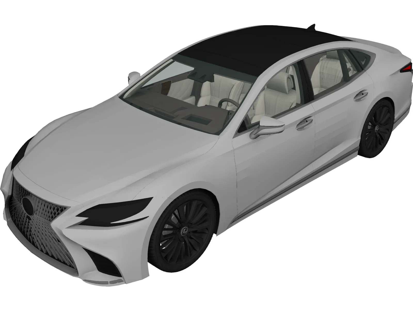 Lexus LS 500 (2018) 3D Model