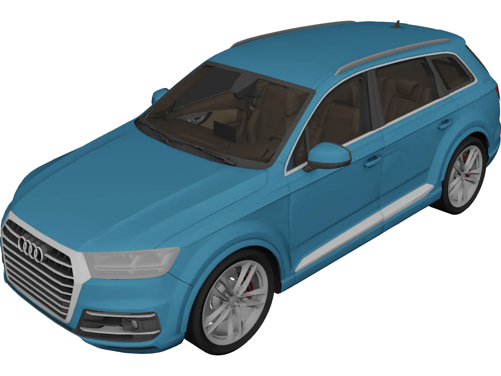 Audi Q7 (2017) 3D Model