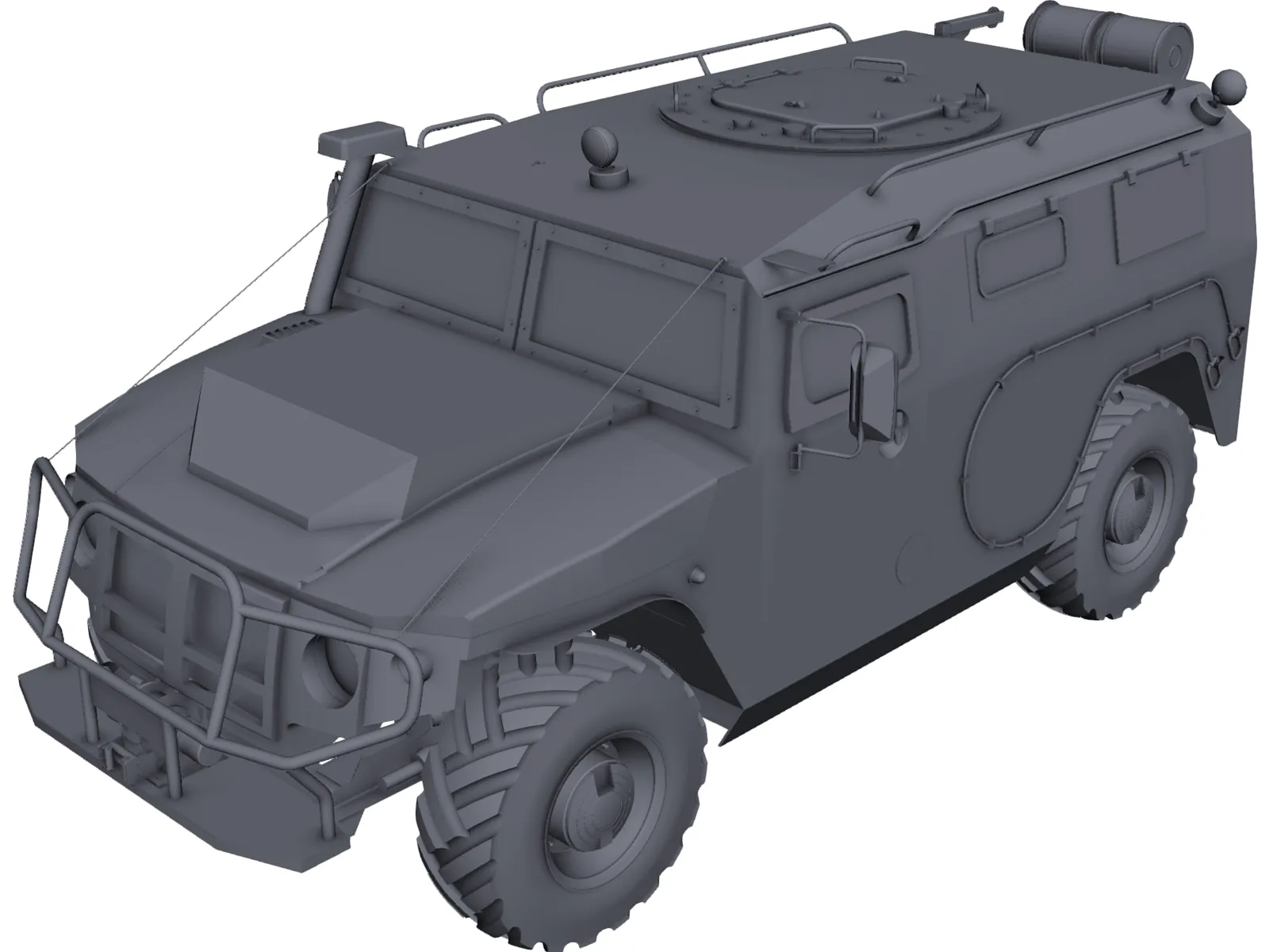 Gaz 2975 Tigr 3D Model