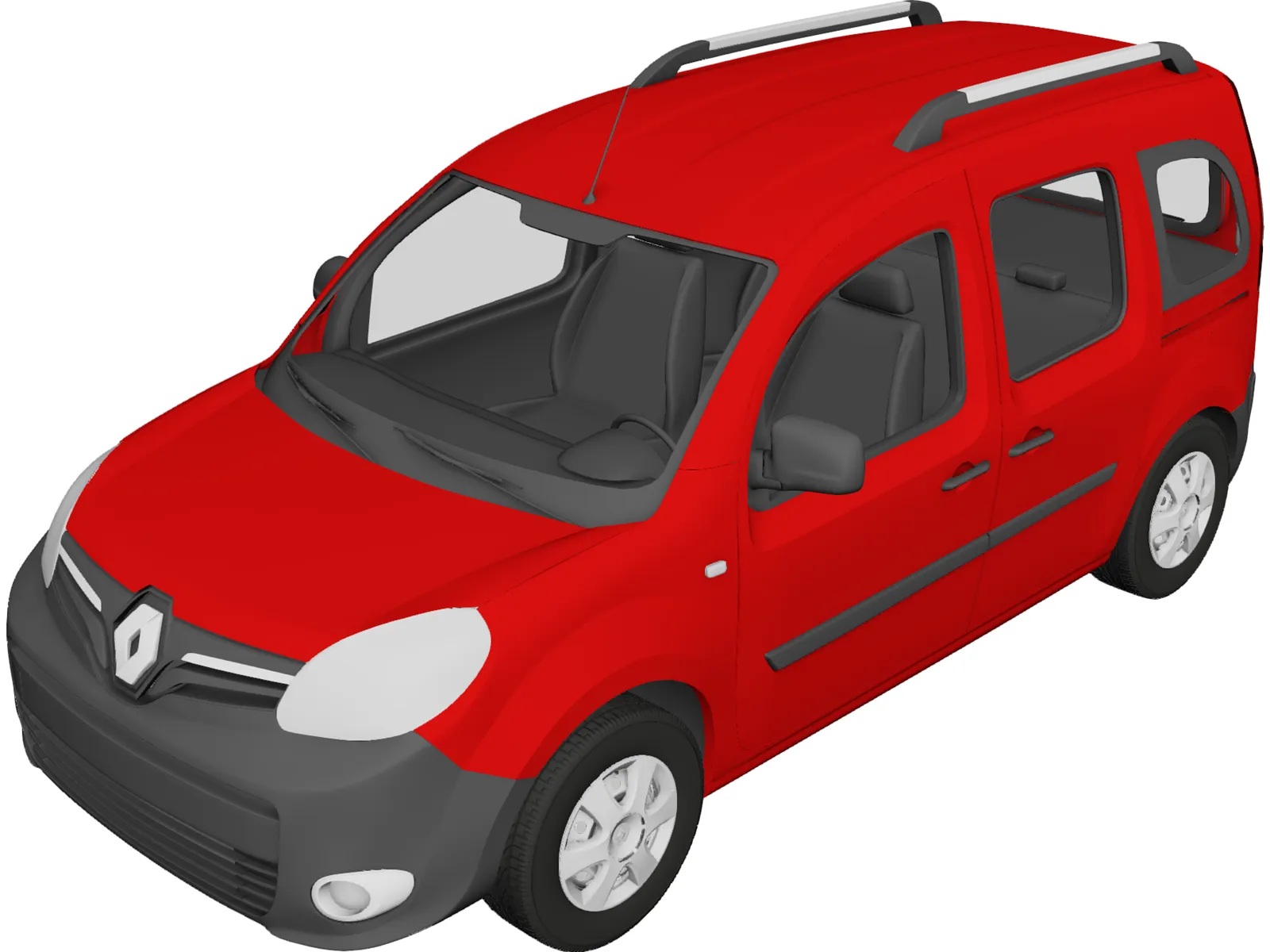 Renault Kangoo Passenger (2014) 3D Model