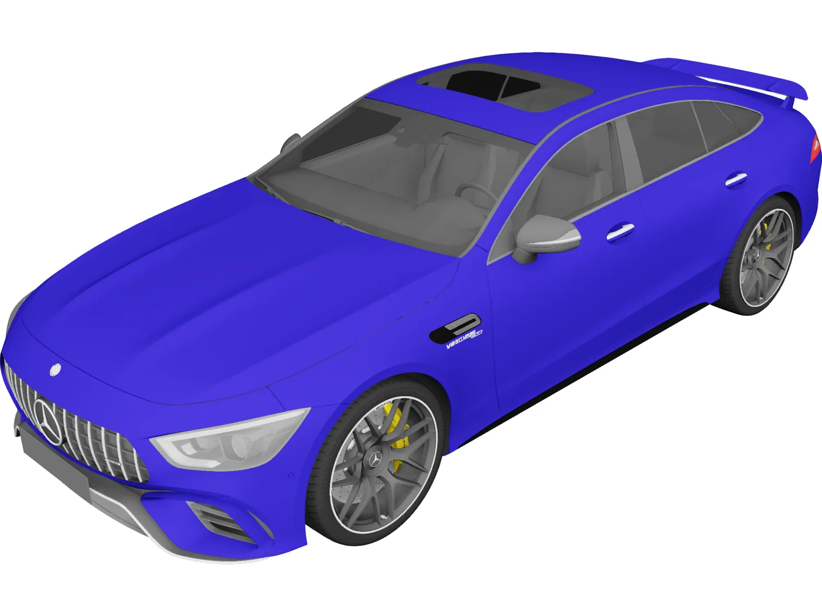 Mercedes-AMG GT 63 S 4MATIC+ 4-Door Coupe (2019) 3D Model