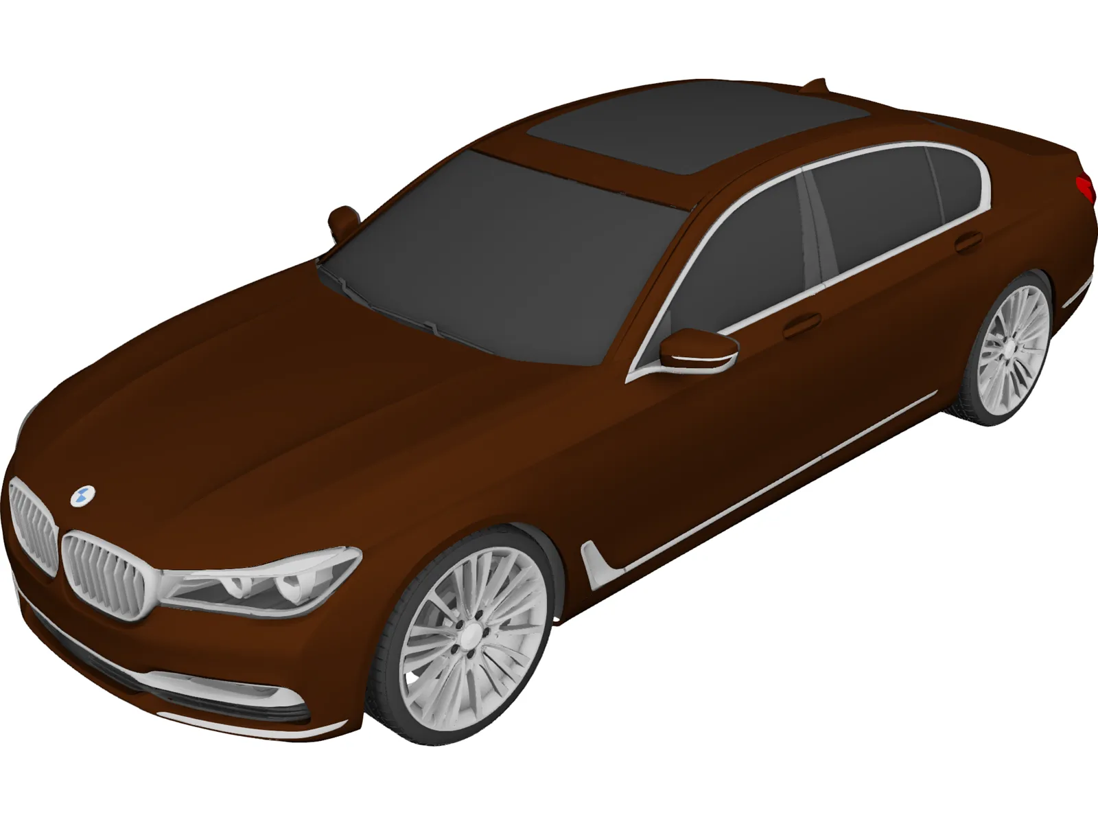 BMW 750Li (2016) 3D Model