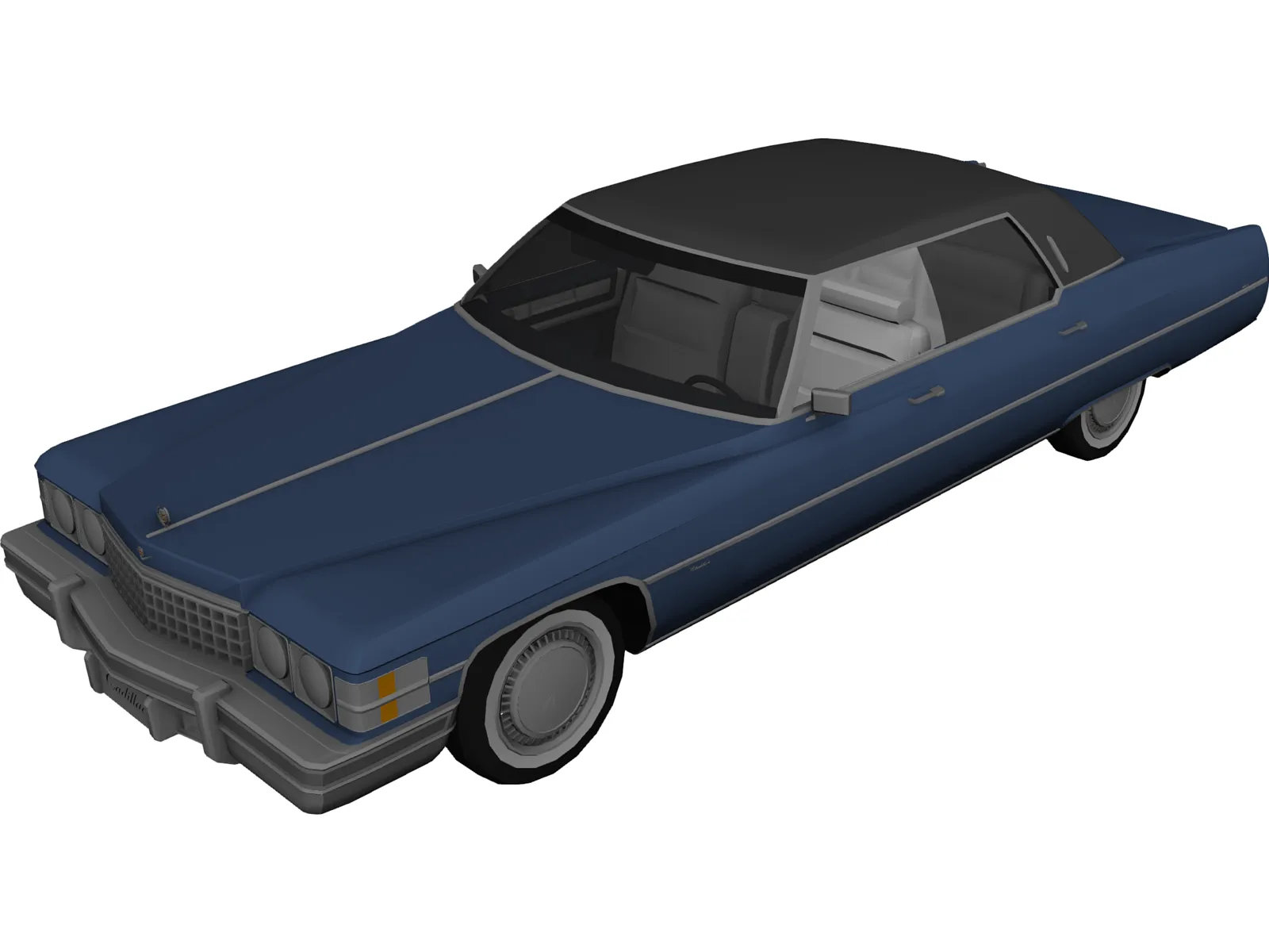 Cadillac Deville (1974) 3D Model