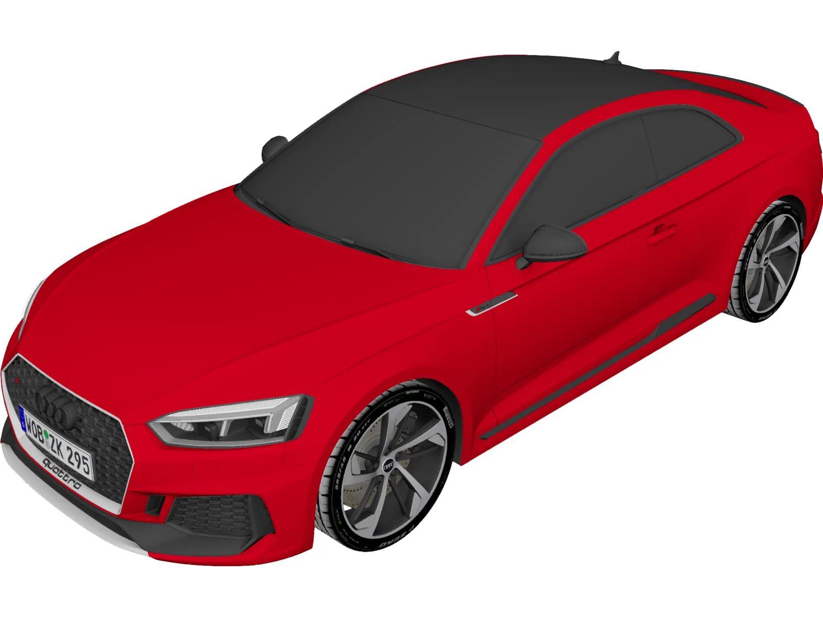 Audi RS5 Coupe (2018) 3D Model