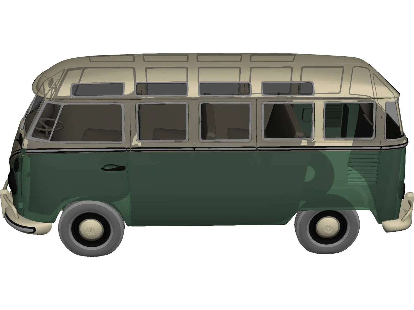 Volkswagen Transporter T1 3D Model