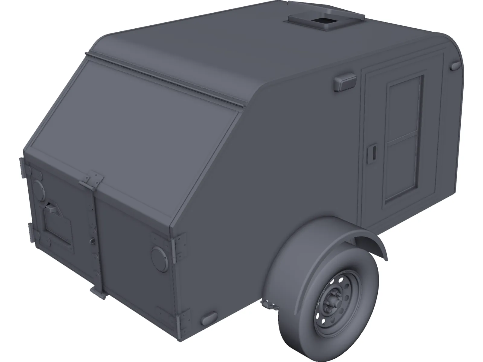 Teardrop Trailer 3D Model