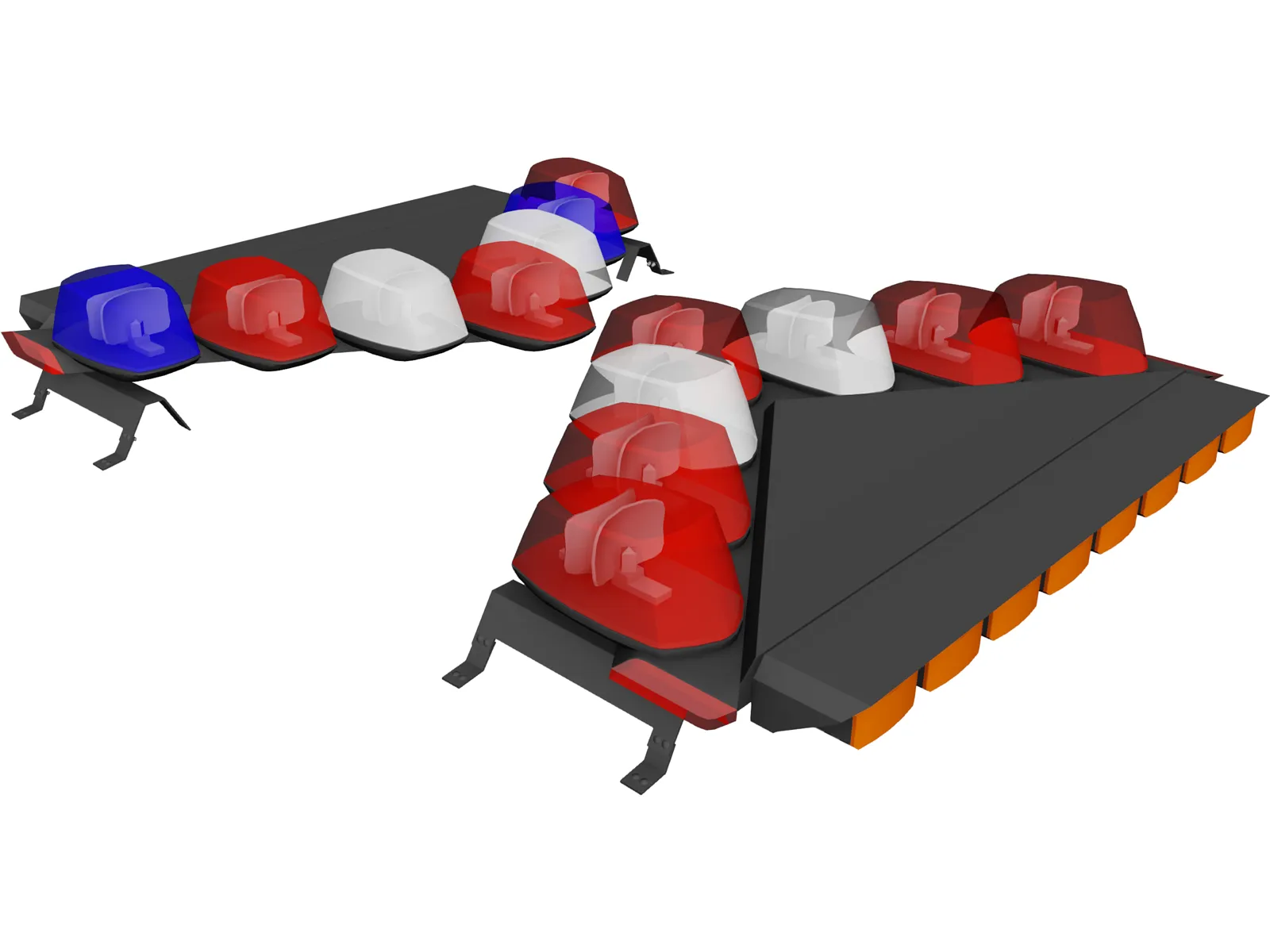 Vector Lightbar 3D Model