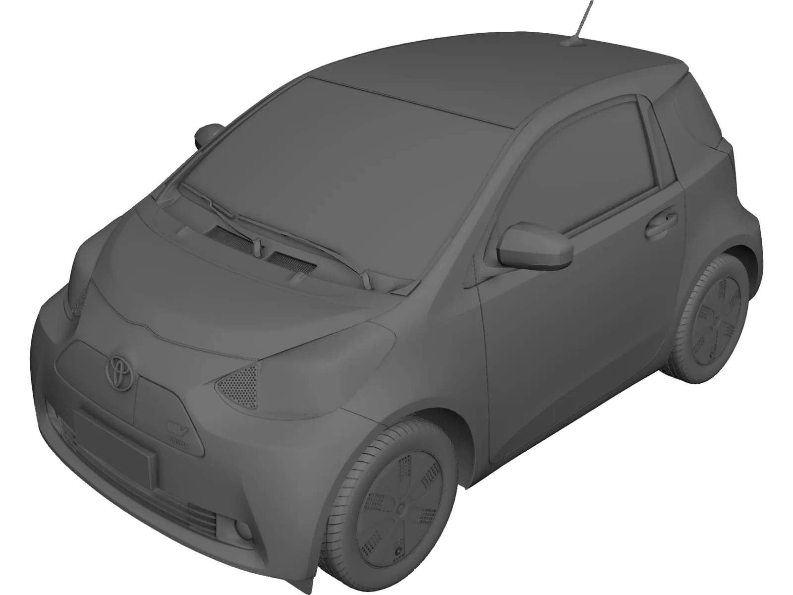 Toyota iQ EV (2012) 3D Model