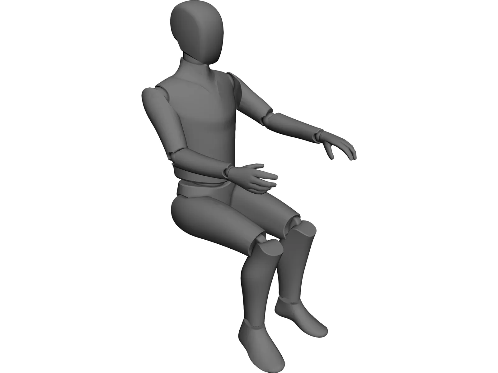 Ergonomic Man 3D Model