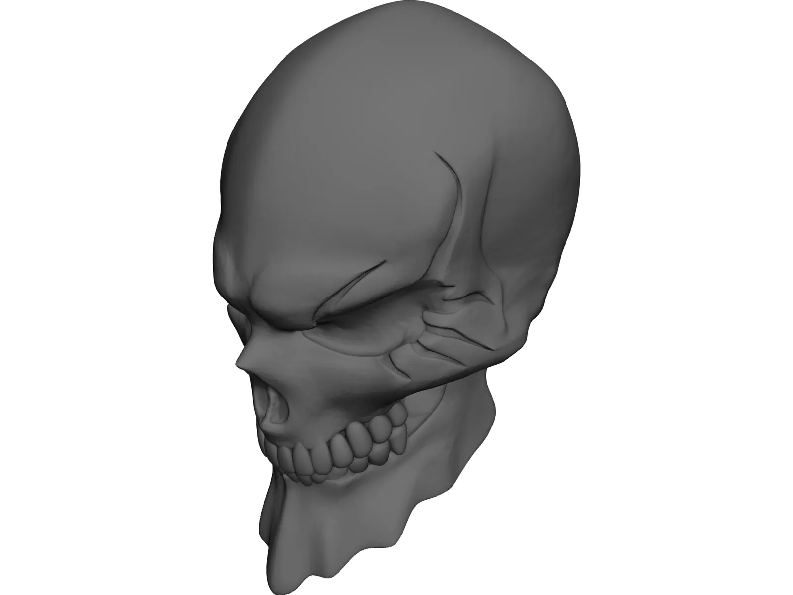 Ainz Ooal Gown Skull 3D Model