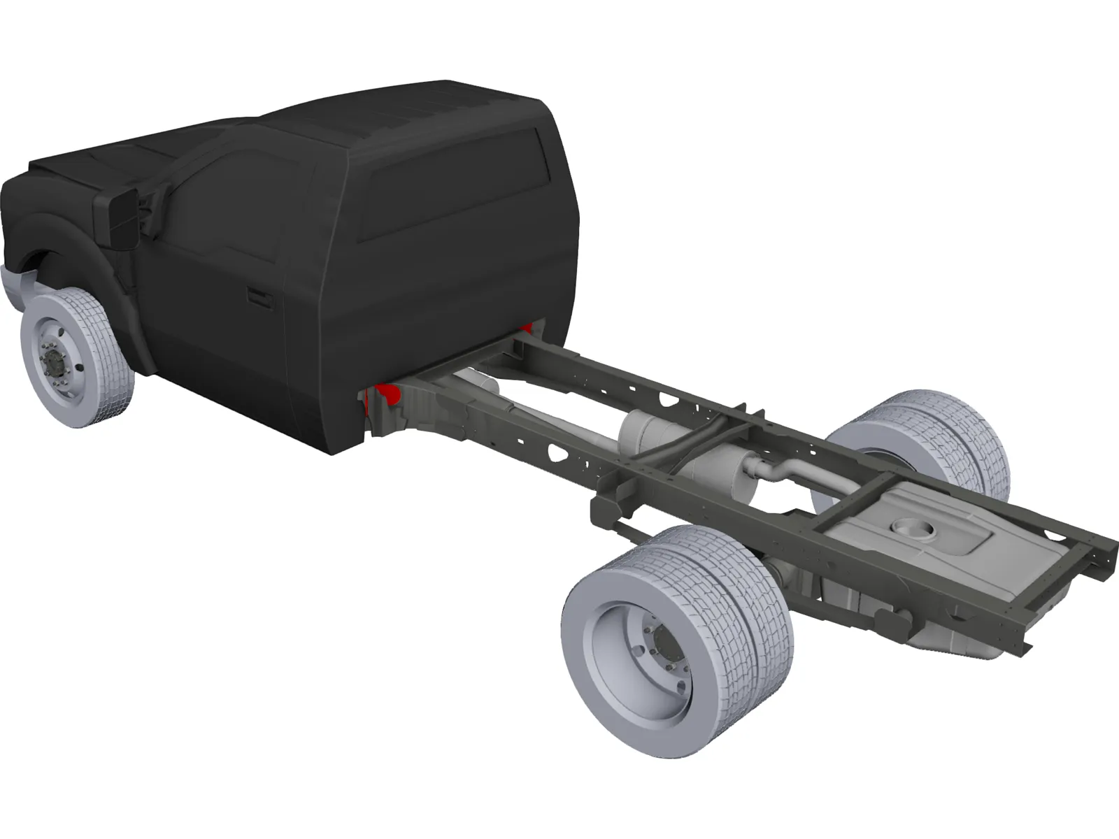 Ford F-550 Chassis 3D Model