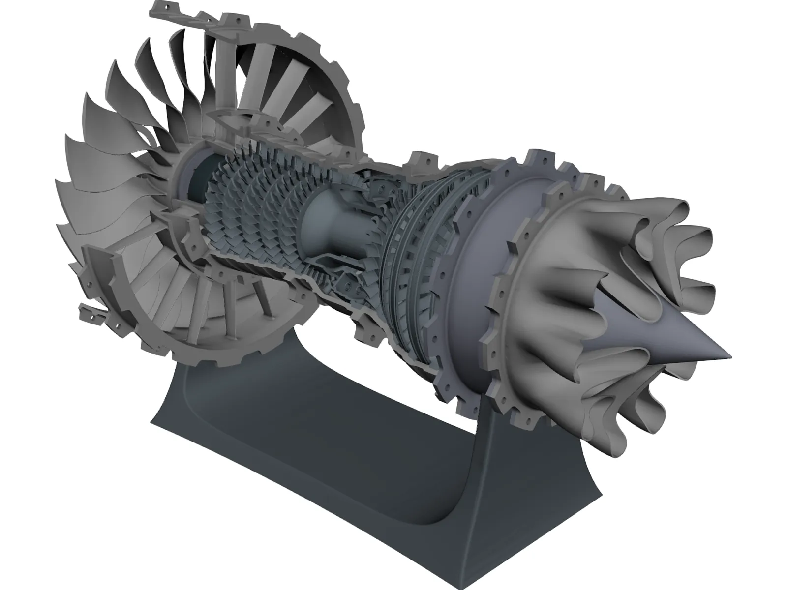 Jet Engine 3D Model