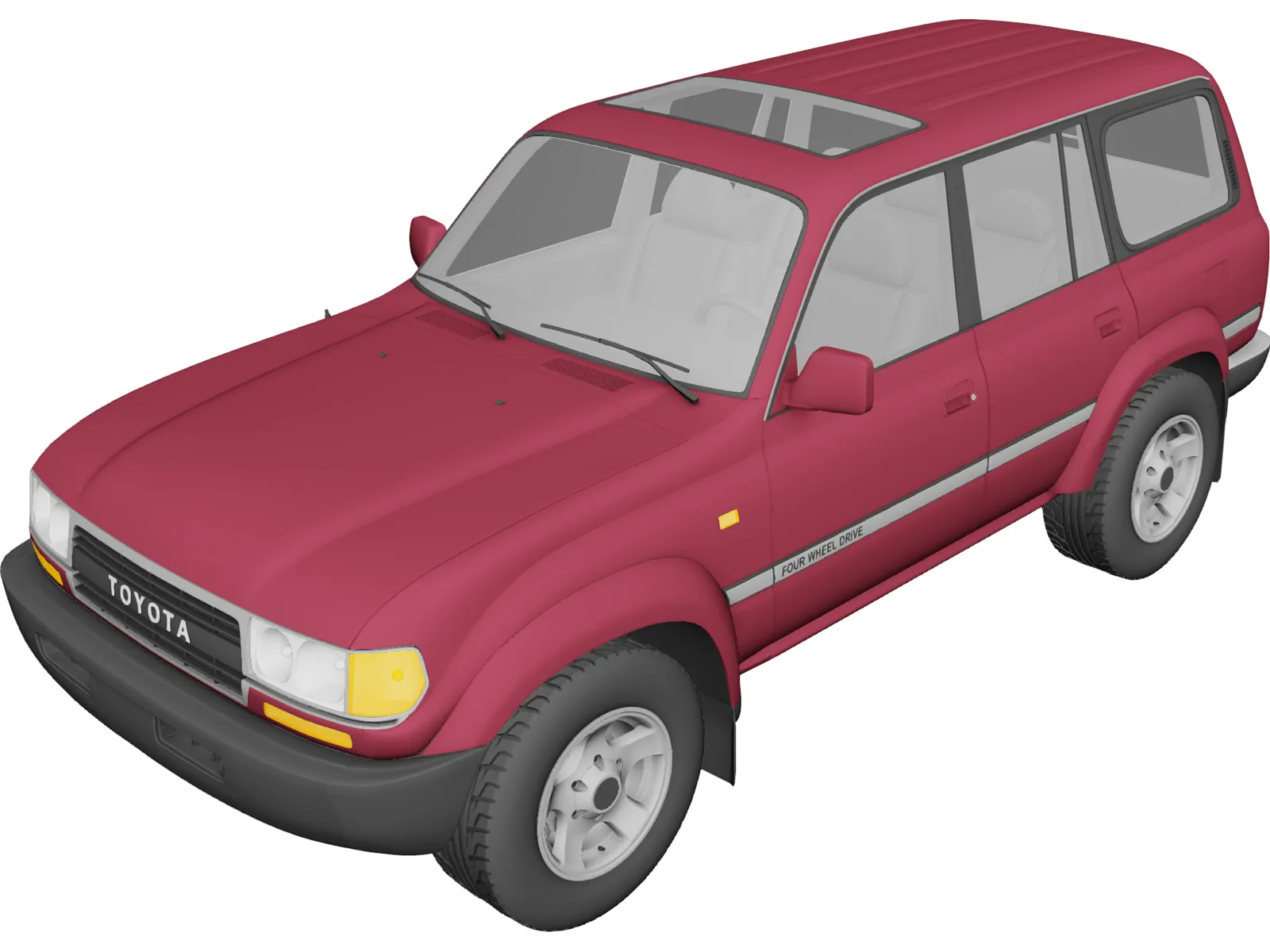 Toyota Land Cruiser J80 (1989) 3D Model