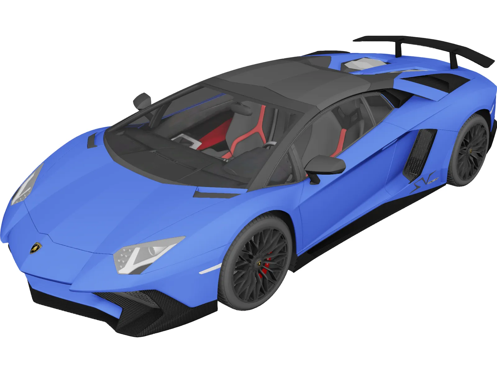 Lamborghini Aventador LP750-4 SV Roadster (2016) 3D Model