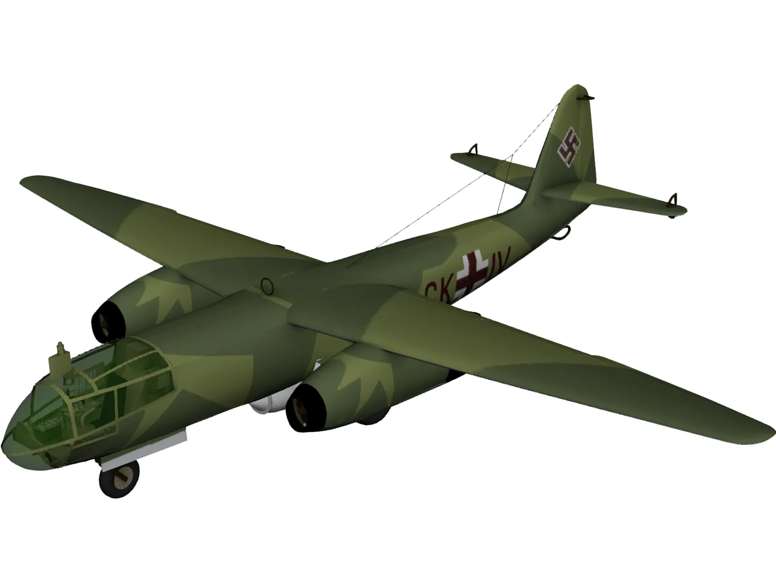 Arado Ar 234 Blitz (1945) 3D Model