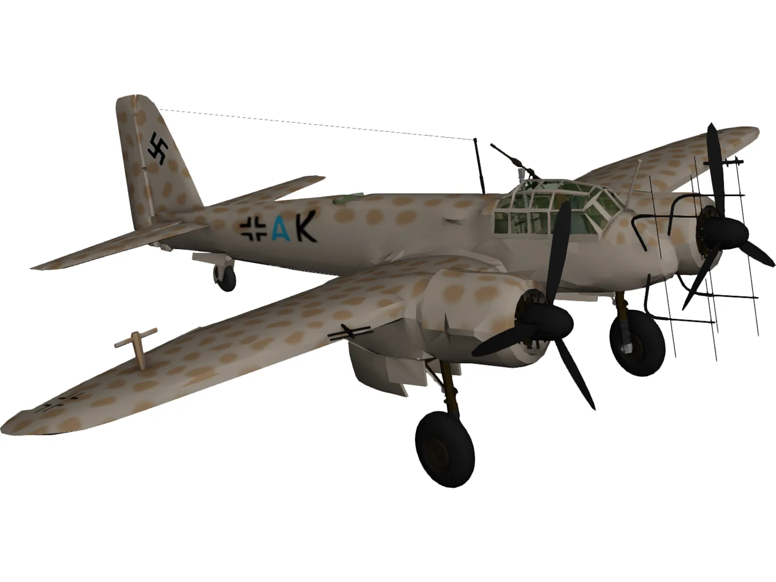 Junkers Ju 88 3D Model