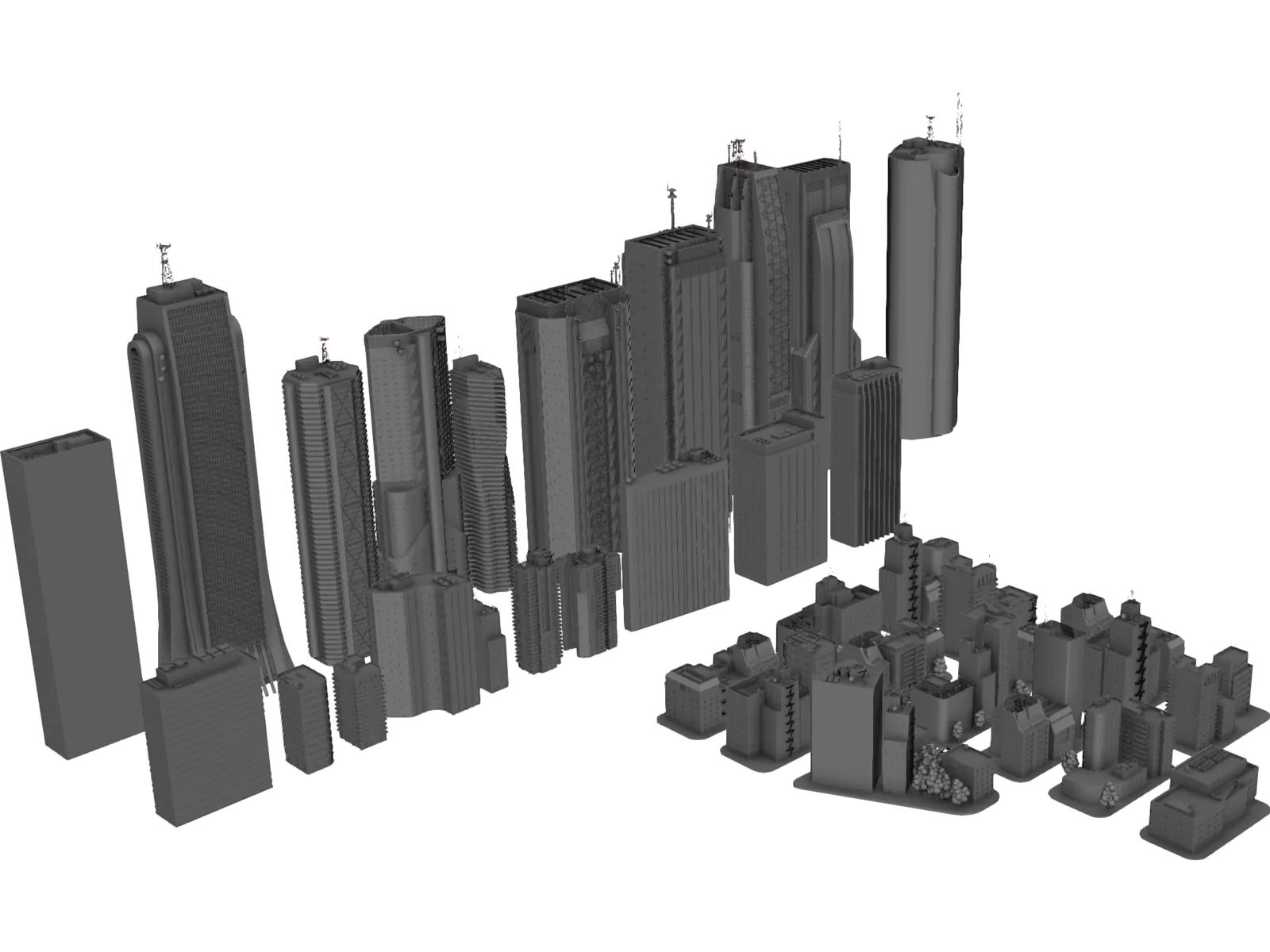 Tokyo Skyscraper Collection 3D Model