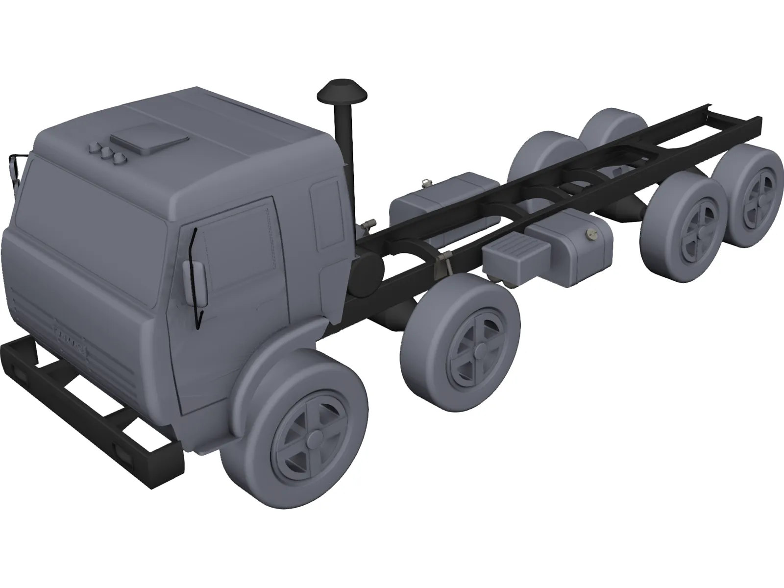 Kamaz 63501 8x8 Military Truck 3D Model