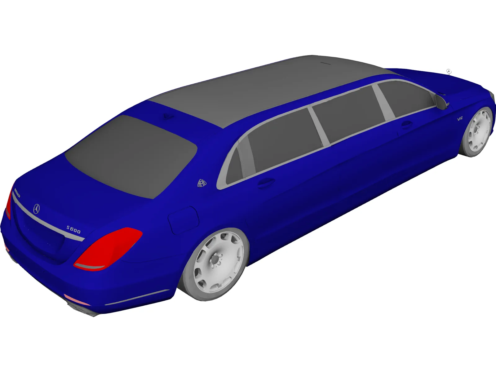 Mercedes-Maybach S600 Pullman 3D Model