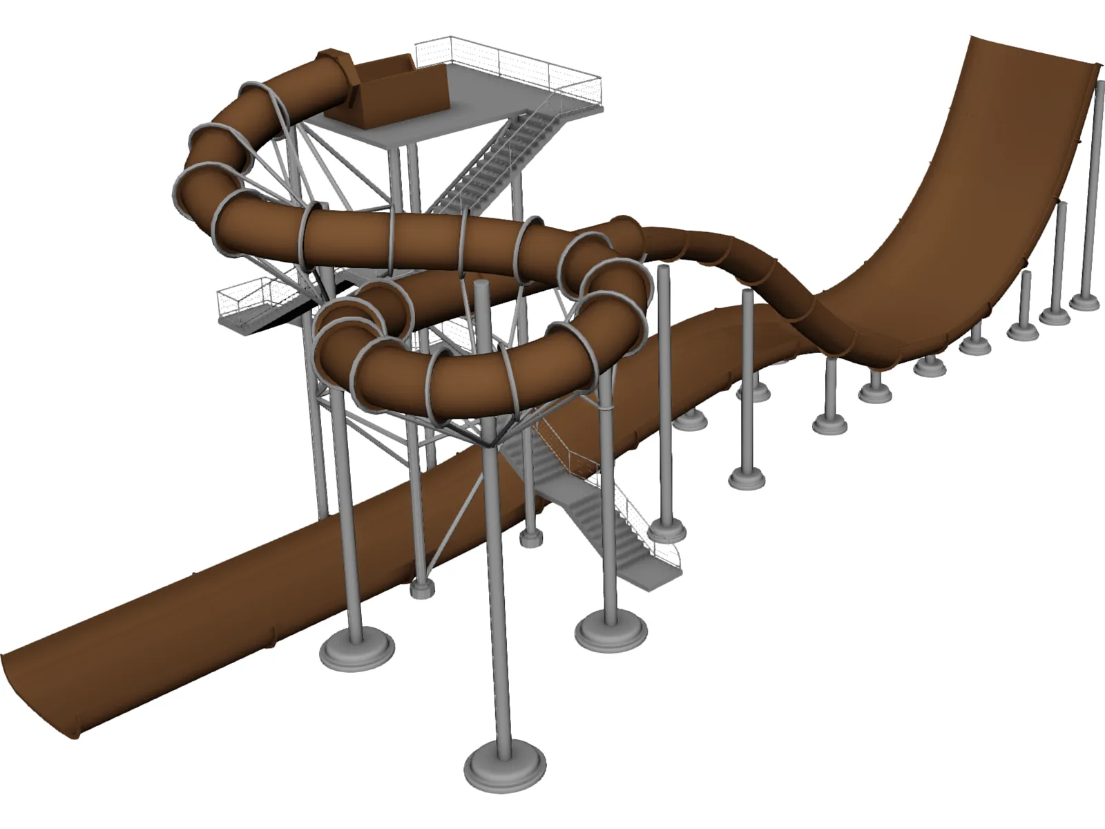 Water Park 3D Model